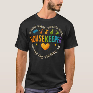Huisbewaarderssupervisor overhemd schoonmaakperson t-shirt