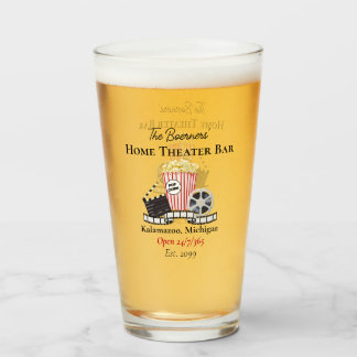 Huisbioscoopbar Bier Pint Frisdrank Glazen Drinkwa