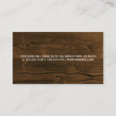 Huisconstructie | Houten Visitekaartje (Achterkant)