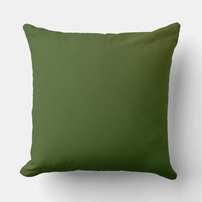 Huisdecoratieaccessoires olijfgroen vervaagd kussen (Voorkant)