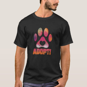 Huisdier Adoptie Dier Asiel Shelter Hond Kat P T-shirt