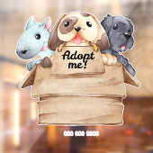 Huisdier adoptie raamsticker (Vel 2)