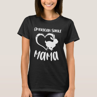 Huisdier Amerikaanse Sable Mama Konijn Eigenaar Mo T-shirt