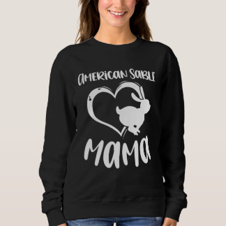 Huisdier Amerikaanse Sable Mama Konijn Eigenaar Mo Trui
