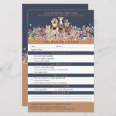 Huisdier Bloemen Chic Honden (Voorkant / Achterkant)