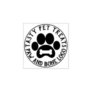 Huisdier Bot Honden Kat Pet shop Behandelingen Voe Rubberstempel