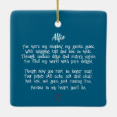 Huisdier condoleance 5 foto collage keramisch ornament (Achterkant)