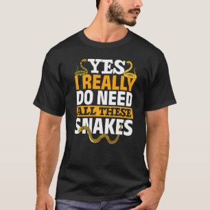 Huisdier Dier Reptiel Keeper Snake T-shirt