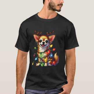 Huisdier Dierenvrienden Chihuahua Honden Rendier K T-shirt