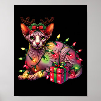 Huisdier Dierenvrienden Schattigee Sphynx Cat Rein Poster