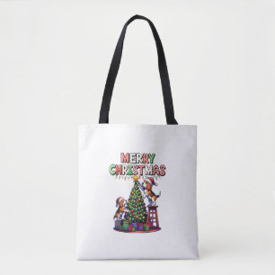 Huisdier Dierenvrienden Xmas Beagle Dogs Decoratin Draagtas
