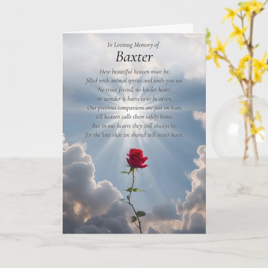 Huisdier Elke Dier Sympathie Hond Kat Muis Schildp Kaart (Gele Bloem)