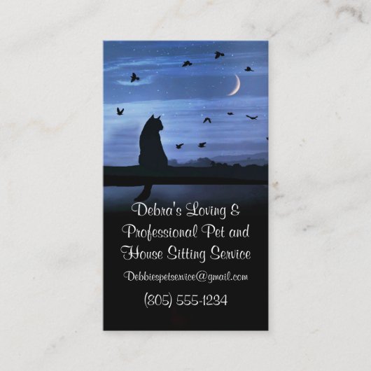Huisdier en Huis Zittend Professioneel Visitekaartje (Voorkant)