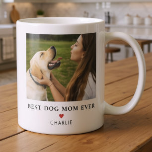 Huisdier Foto Hond Moeder Naam Modern Eenvoudig Koffiemok