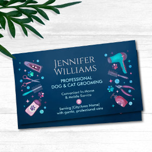 Huisdier Groomer In-Home & Mobiele Hond & Kat Groo Visitekaartje