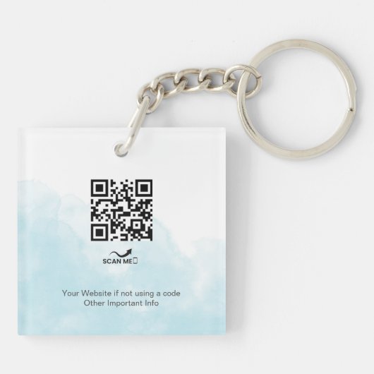 Huisdier groomer puppy in bad sleutelhanger (Achterkant)