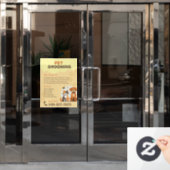 Huisdier Grooming Custom Window Cling Raamsticker (Kantoordeur)