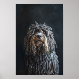 Huisdier Grooming Salon Bergamasco Herdershond Por Poster