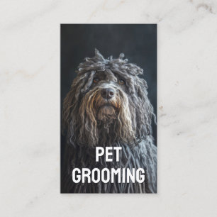 Huisdier Grooming Salon Boutique Bergamasco Herder Visitekaartje