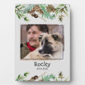 Huisdier-herdenkingsfoto  fotoplaat (voorkant)