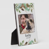 Huisdier-herdenkingsfoto  fotoplaat (Zijkant)