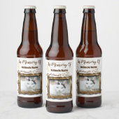 Huisdier herdenkingsgeschenken | Gepersonaliseerd Bier Etiket (Flessen)