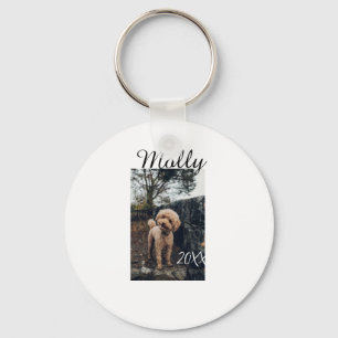 Huisdier hond kat dier verjaardag foto modern jaar sleutelhanger