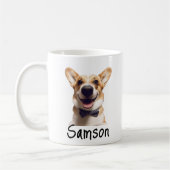 Huisdier Hond Kat Foto Monogram Koffiemok (Links)