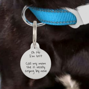 Huisdier Hond Kat Grappig Humor Aangepaste ID Huisdierpenning
