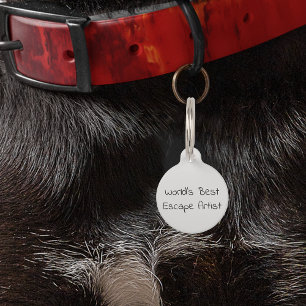 Huisdier Hond Kat Grappig Humor Aanpassen ID Vermi Huisdierpenning