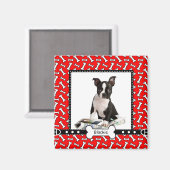 Huisdier hond portret foto sjabloon koelkast magne magneet (Voorkant / Achterkant)