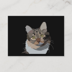 Huisdier Illustratie Kat Liefhebber Huisdier Diens Visitekaartje
