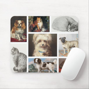 Huisdier Kat Hond 8 Foto Portret Collage Aandenken Muismat