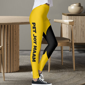 Huisdier Kat Moeder Naam Gouden Zonneschijn Geel A Leggings