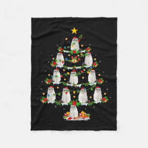 Huisdier Kerstverlichting Santa Ragdoll Cat Christ Fleece Deken
