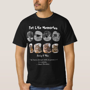 Huisdier Levensherinneringen 8 Foto Collage Herden T-shirt