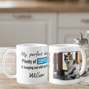 Huisdier liefde kat hond koffie blauw koffiemok