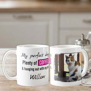 Huisdier liefde kat hond koffie roze koffiemok
