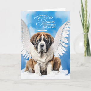 Huisdier medeleven verlies van een hond Sint-Berna Kaart