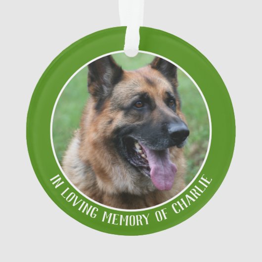 Huisdier memoriam, in liefdevolle herinnering aan ornament (achterkant)