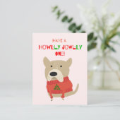 Huisdier oppas's vakantie hond briefkaart (Staand voorkant)