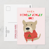 Huisdier oppas's vakantie hond briefkaart (Voorkant / Achterkant)