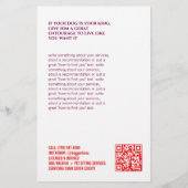 Huisdier Oppasser Walker Flyer (Achterkant)