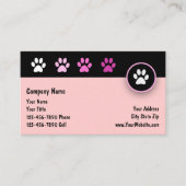 Huisdier Services Modern Paw Design Visitekaartje (Voorkant)