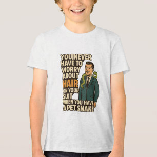 Huisdier Slang Nee op Haar Pak Grappige Grafische Tri-Blend Shirt