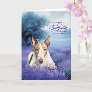 Huisdier Sympathie Bull Terrier Hond Serene Lavend Kaart