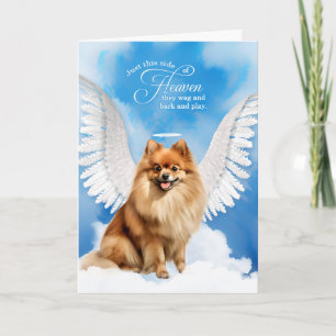 Huisdier Sympathie Verlies van een hond Pomeranian Kaart