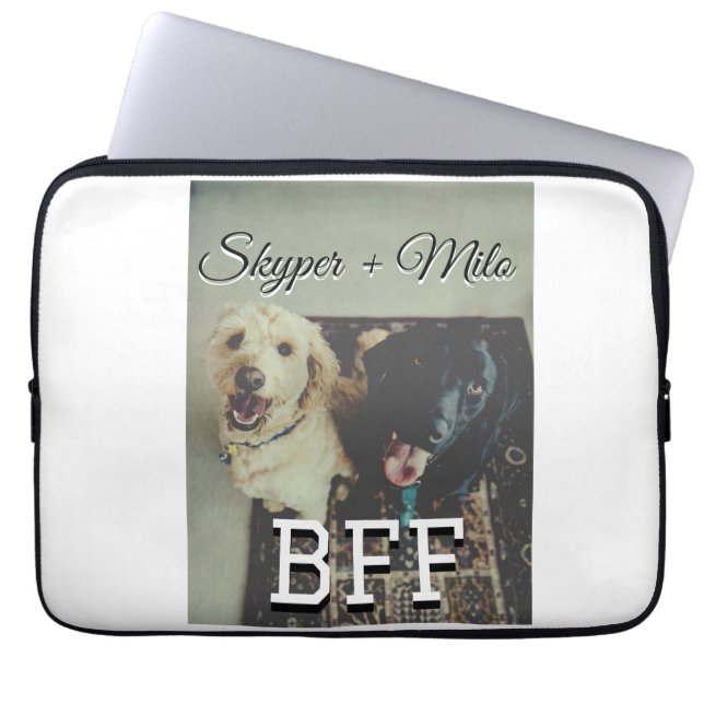 Huisdier vrienden besties voeg naam toe huisdier f laptop sleeve (Voorkant)