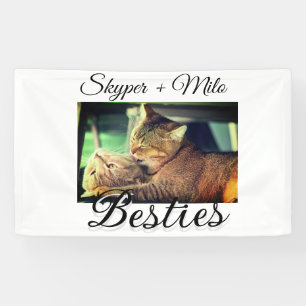 Huisdier vrienden besties voeg naam toe huisdier f spandoek