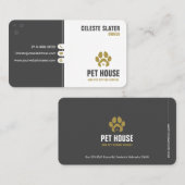 Huisdier Zitten, Dierenkliniek, Dierenarts, Dieren Visitekaartje (Voorkant / Achterkant)